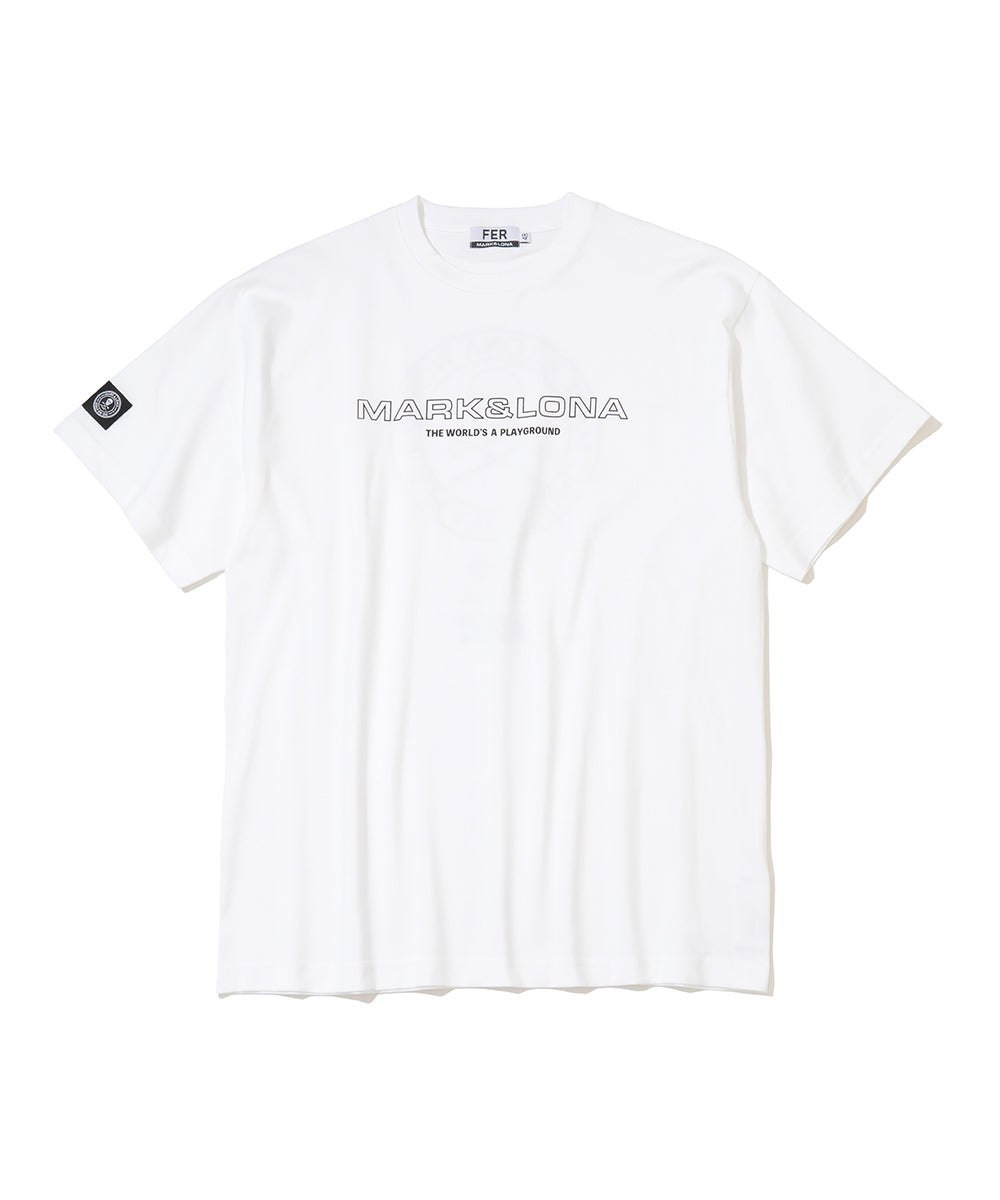 Circle Skull Mock Neck S/S Tee