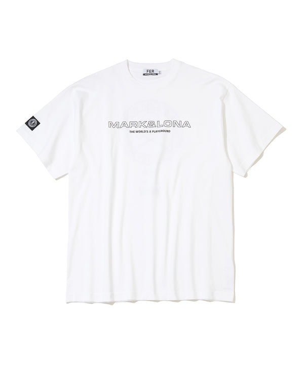 Circle Skull Mock Neck S/S Tee