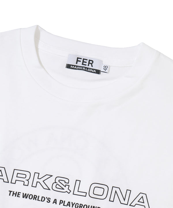 Circle Skull Mock Neck S/S Tee