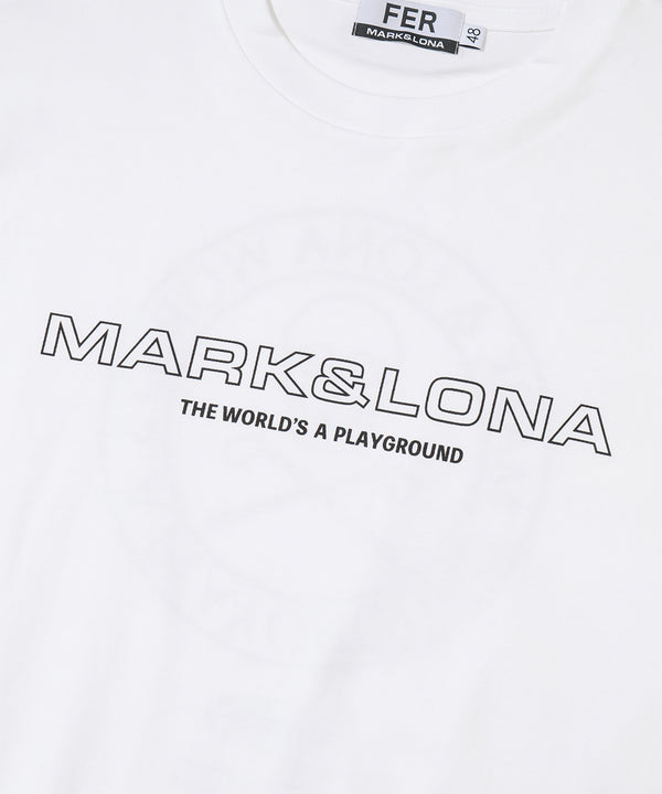 Circle Skull Mock Neck S/S Tee