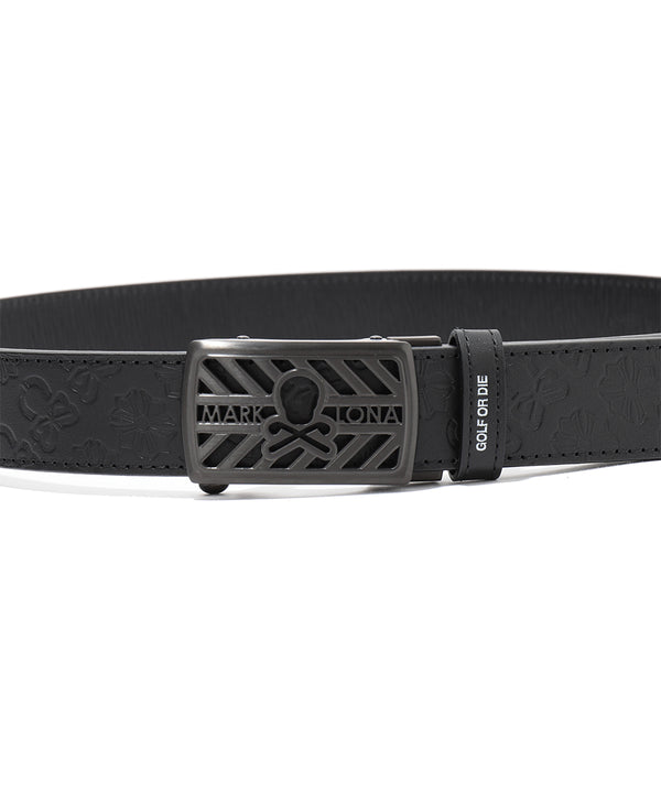 Insignia Emblem Leather Belt