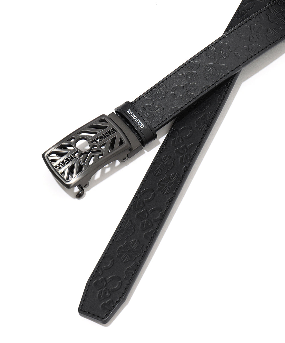 Insignia Emblem Leather Belt