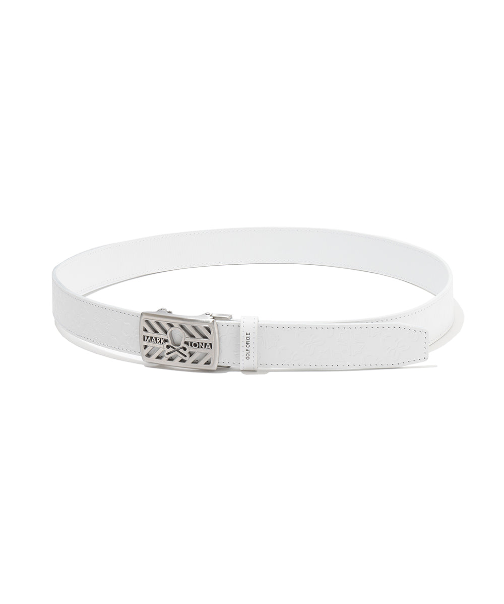 Insignia Emblem Leather Belt