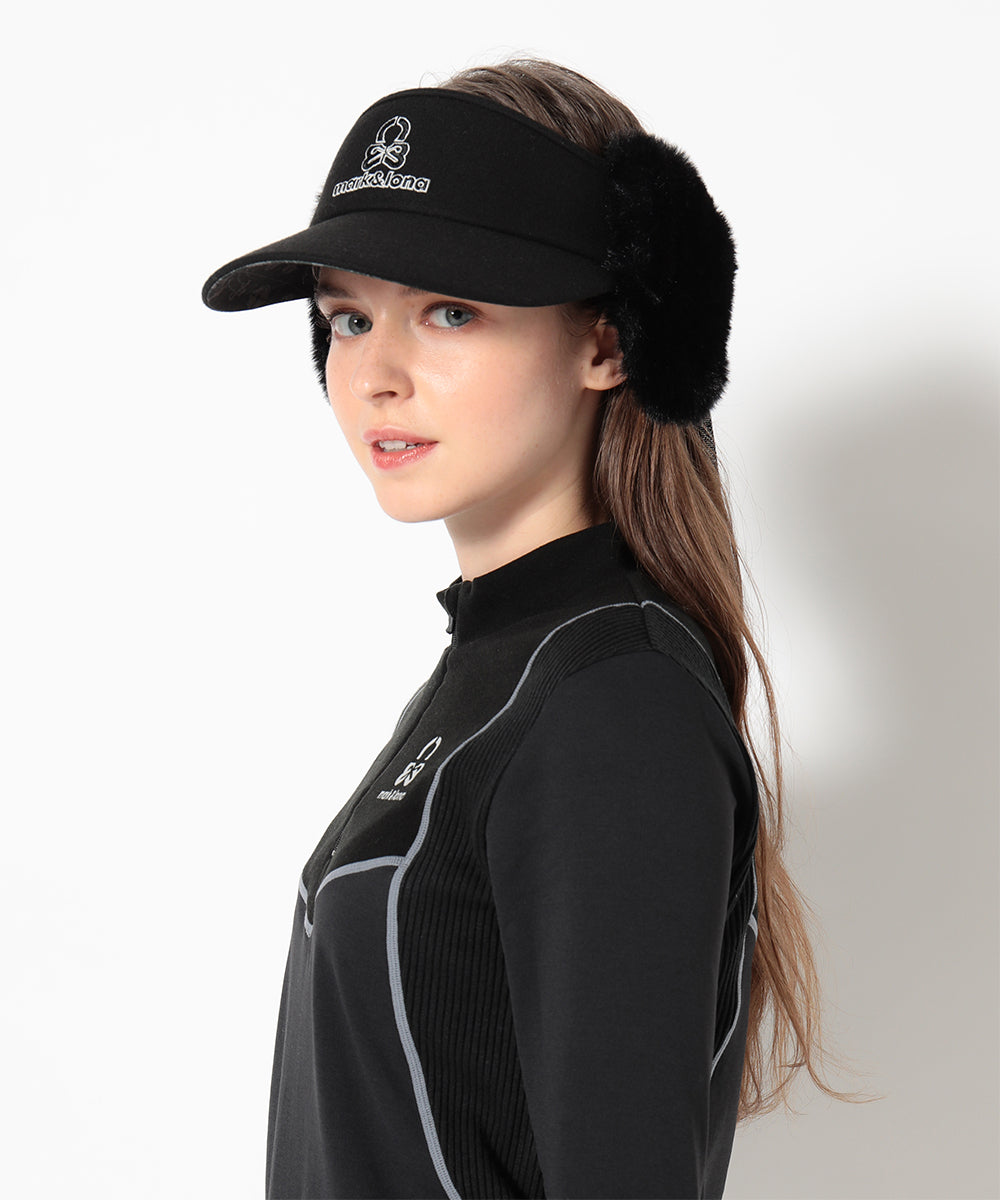 Fleur Fur Ribbon Visor | MEN and WOMEN