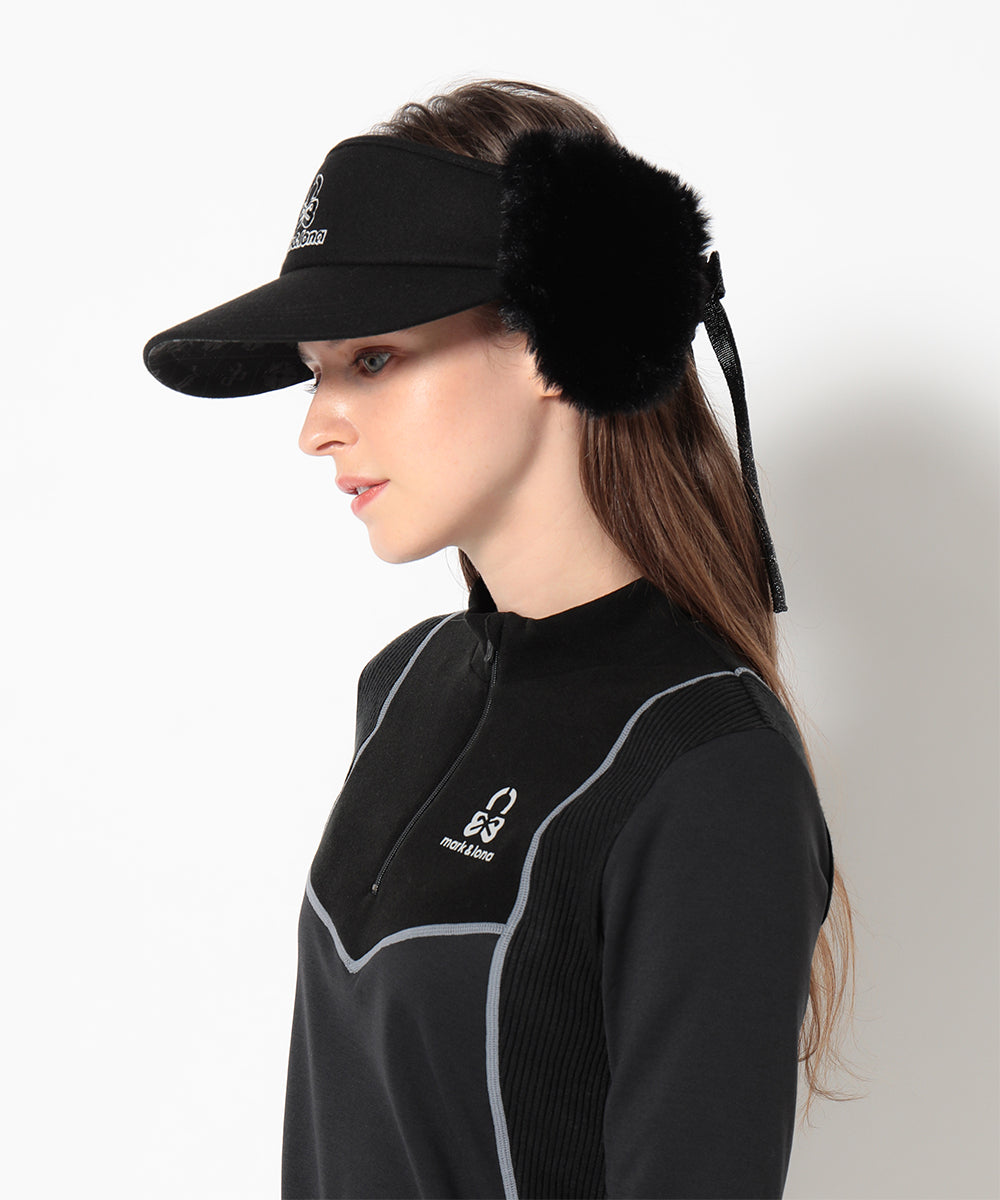 Fleur Fur Ribbon Visor | MEN and WOMEN