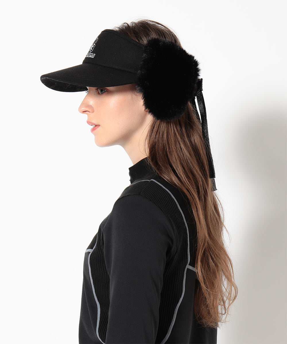 Fleur Fur Ribbon Visor | MEN and WOMEN