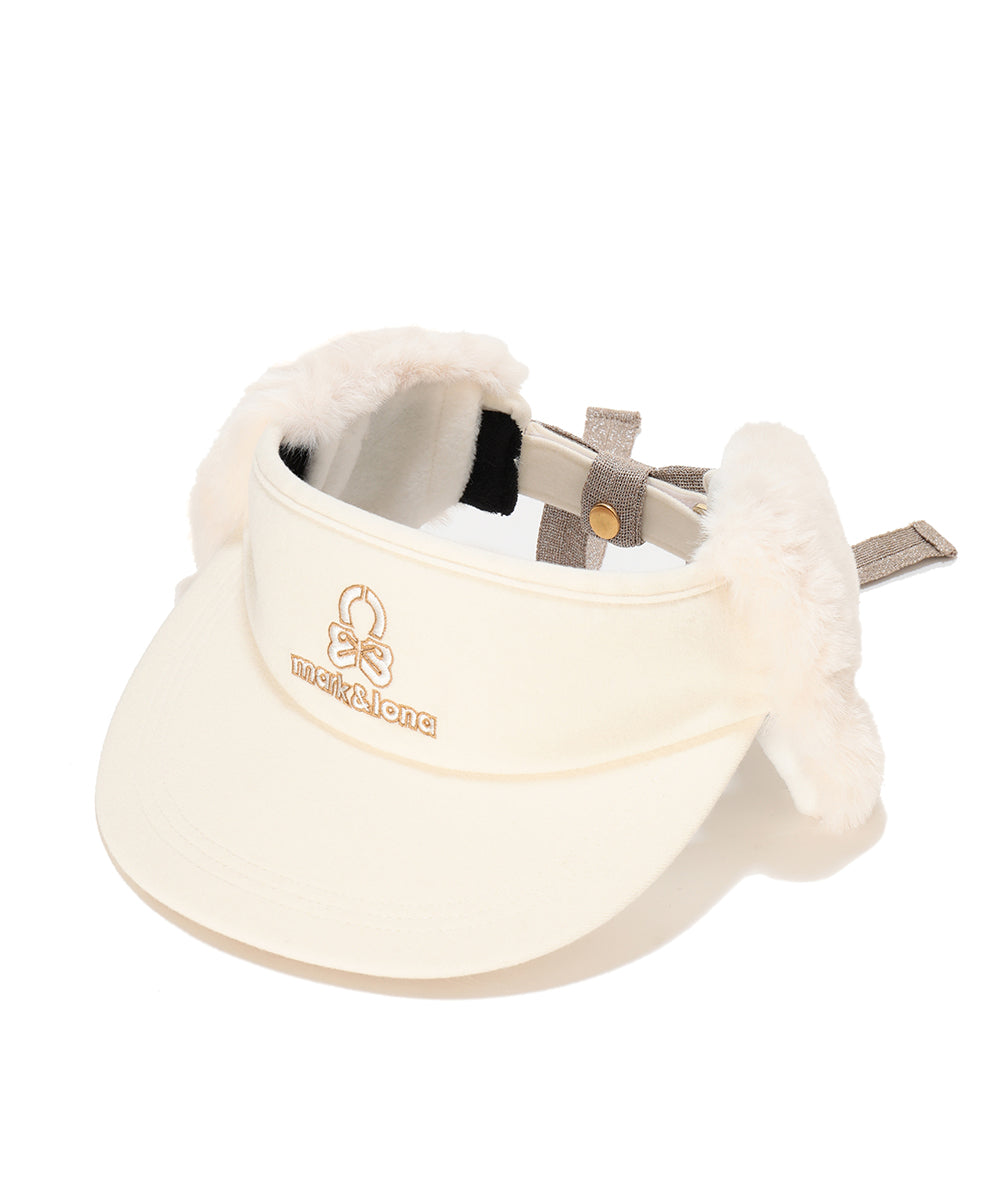 Fleur Fur Ribbon Visor | MEN and WOMEN