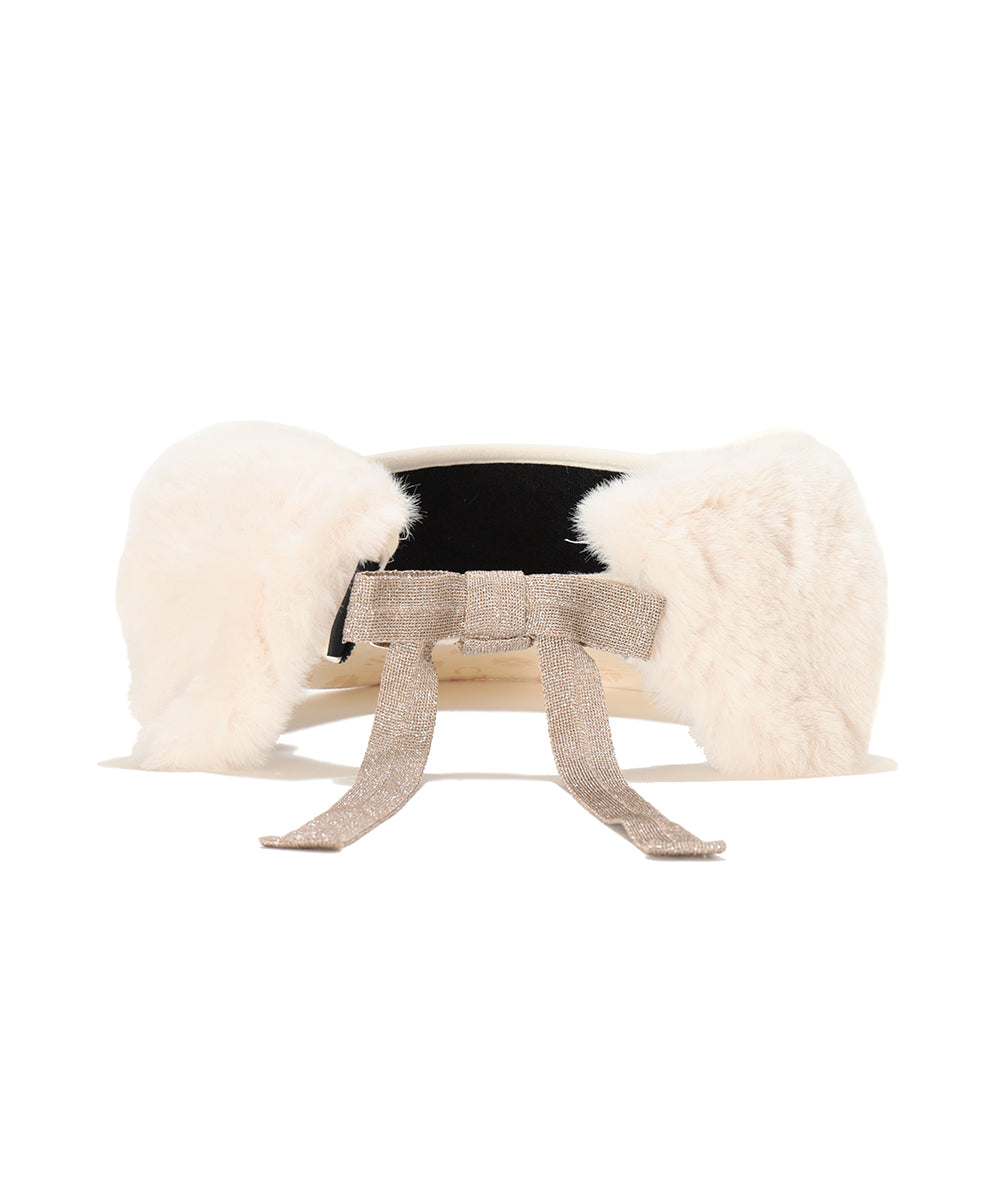 Fleur Fur Ribbon Visor | MEN and WOMEN