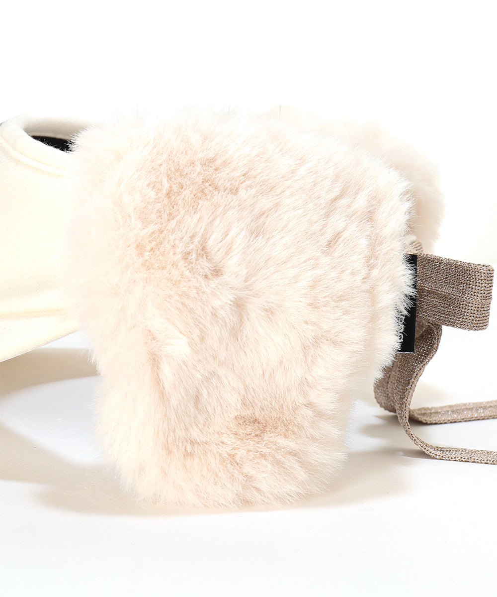Fleur Fur Ribbon Visor | MEN and WOMEN