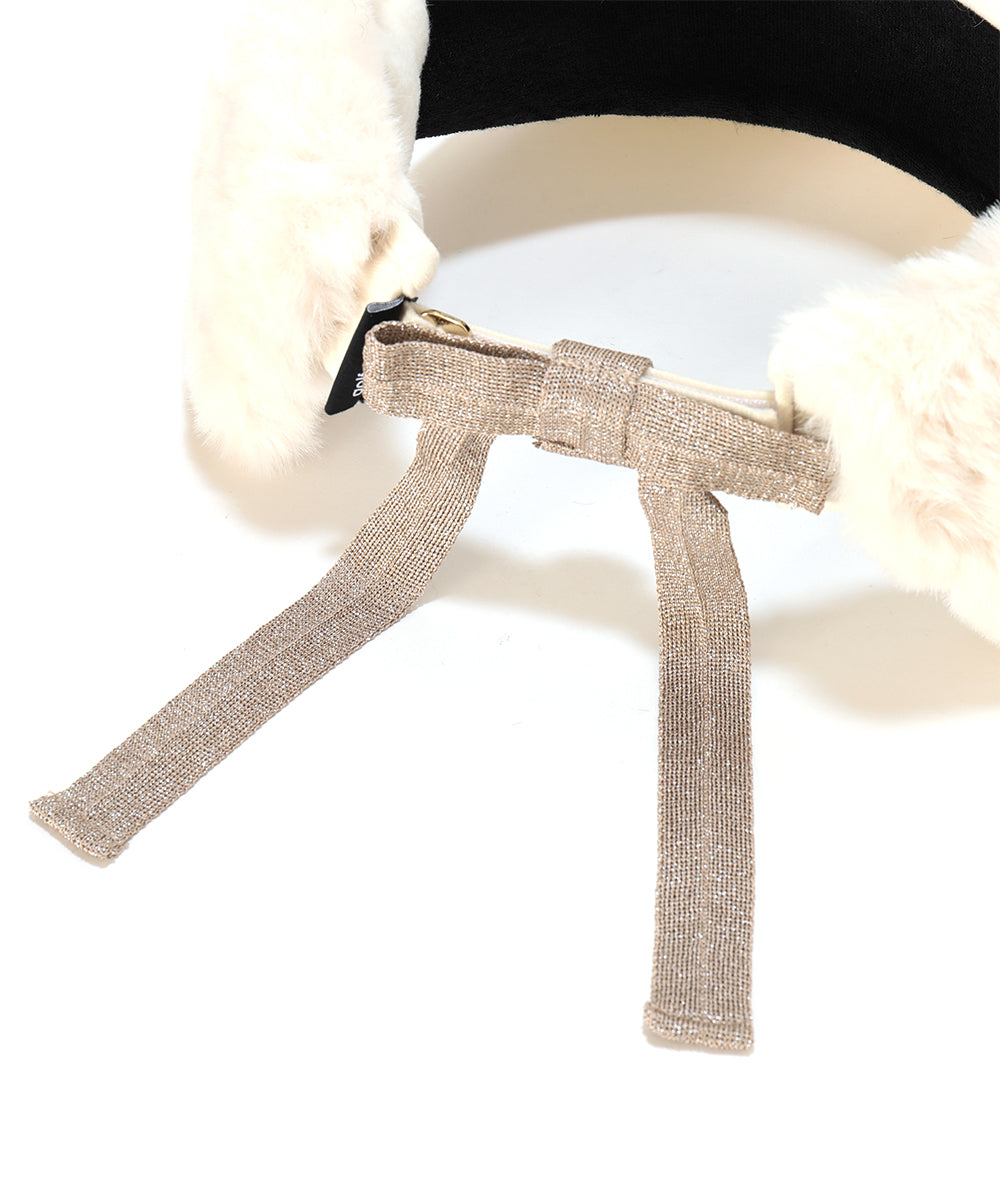 Fleur Fur Ribbon Visor | MEN and WOMEN