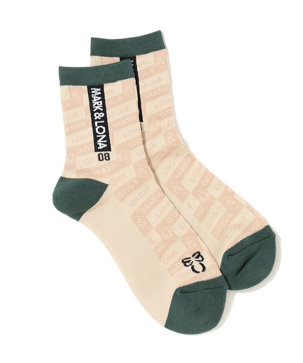 Facetia Jacquard Crew Socks | MEN