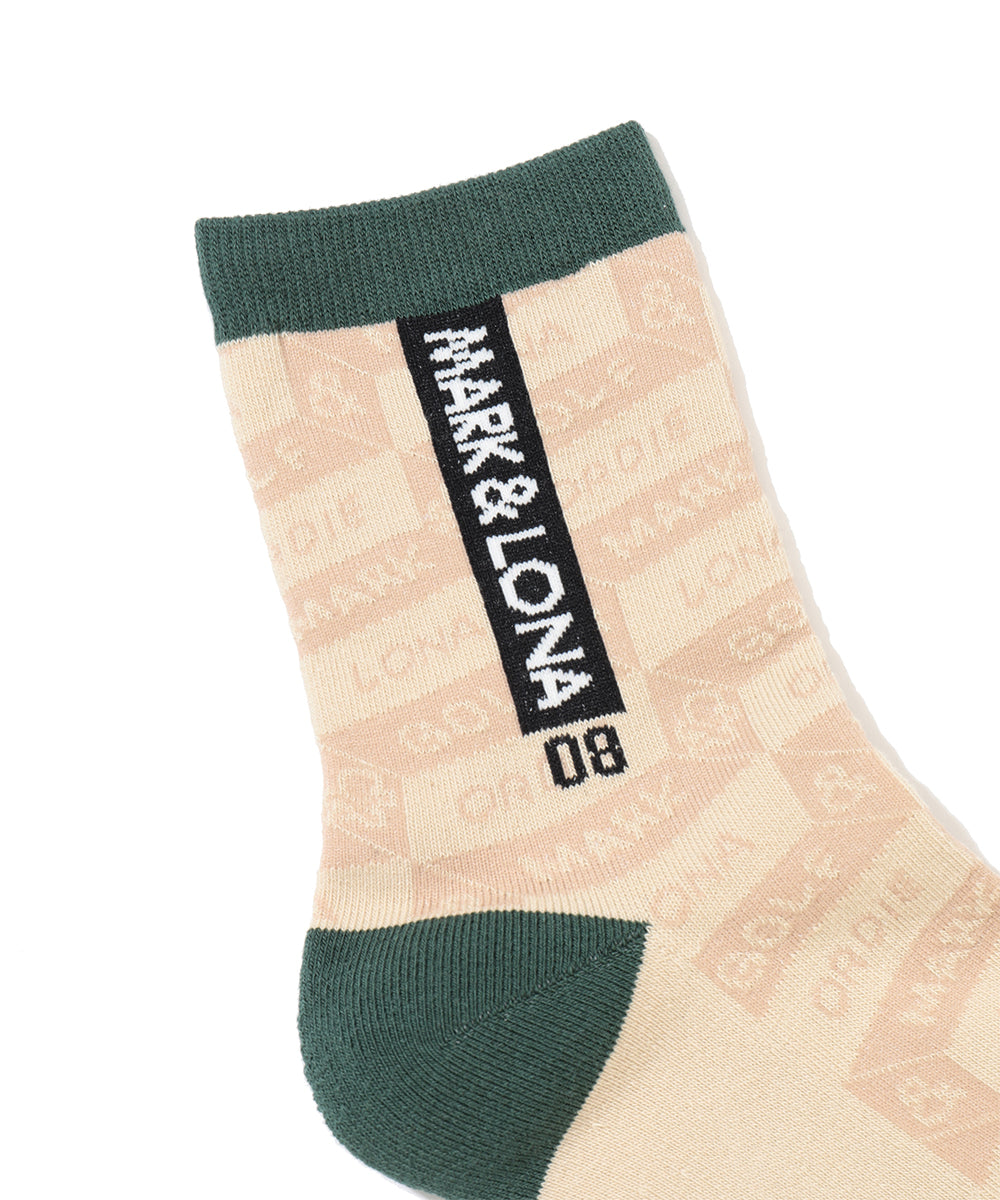 Facetia Jacquard Crew Socks | MEN