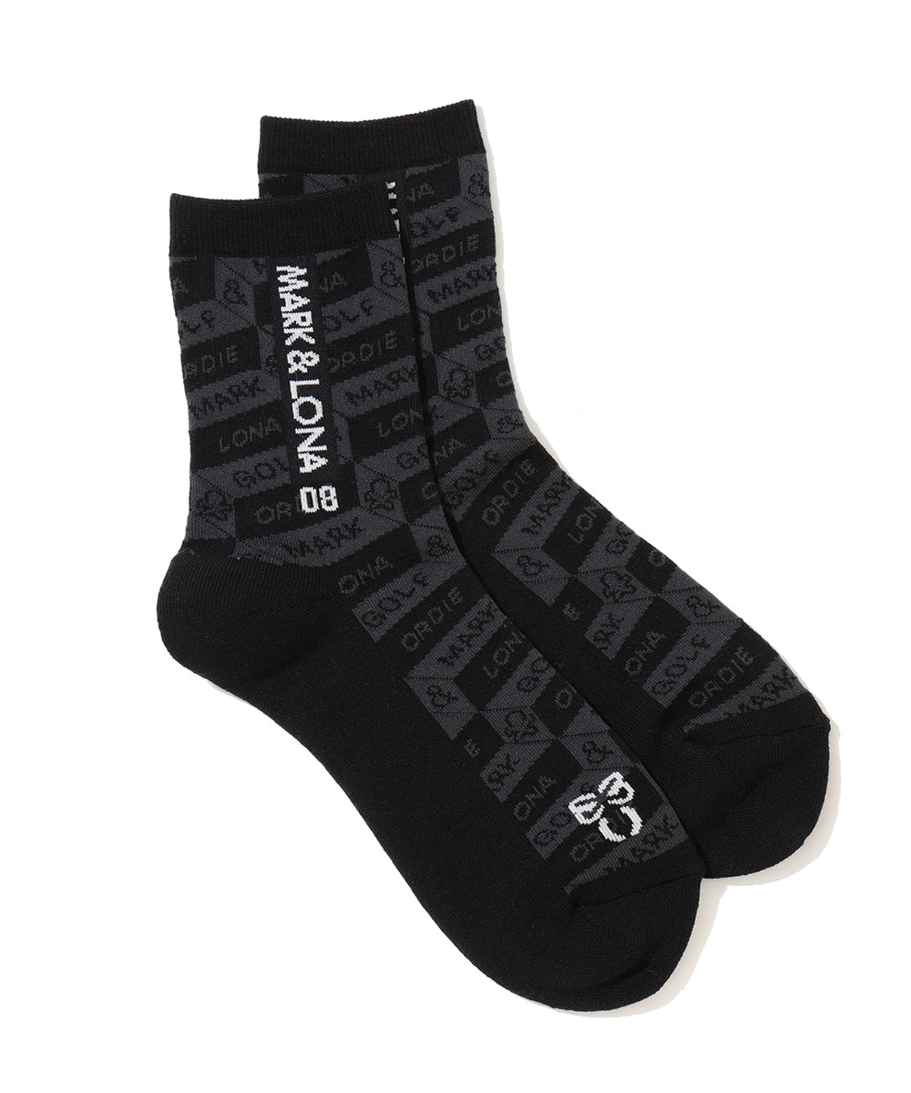 Facetia Jacquard Crew Socks | MEN