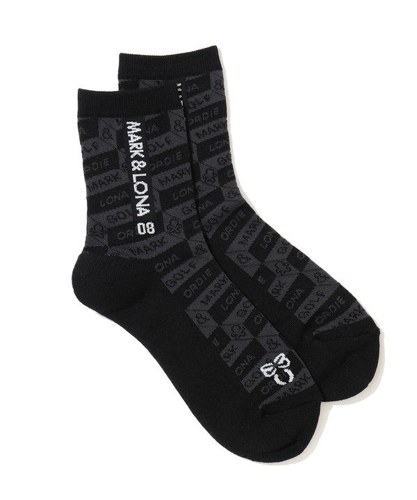 Facetia Jacquard Crew Socks | MEN