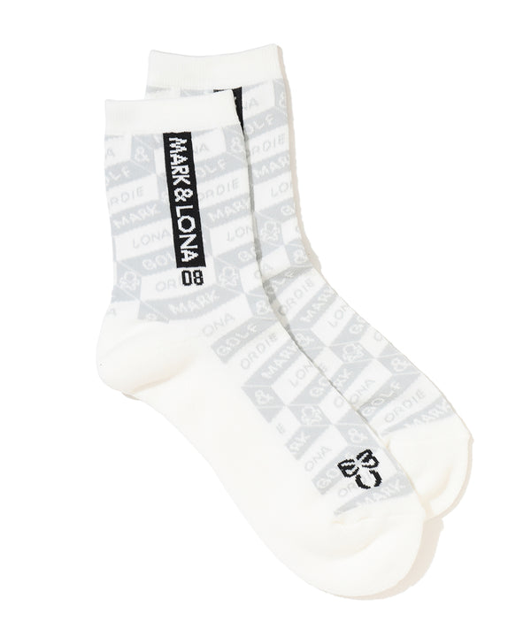 Facetia Jacquard Crew Socks | MEN