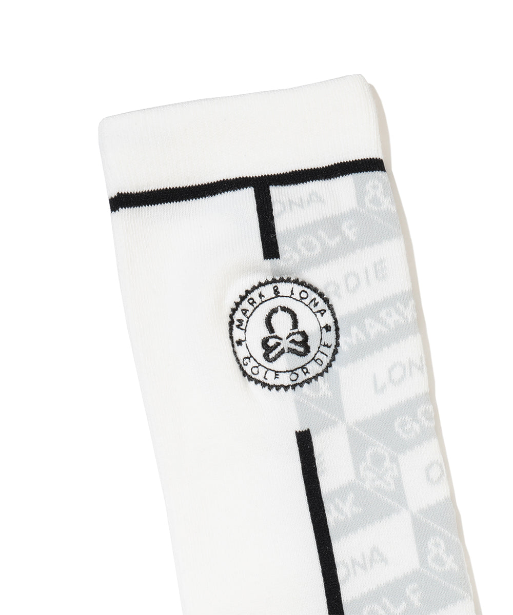 Facetia Jacquard High Socks | WOMEN