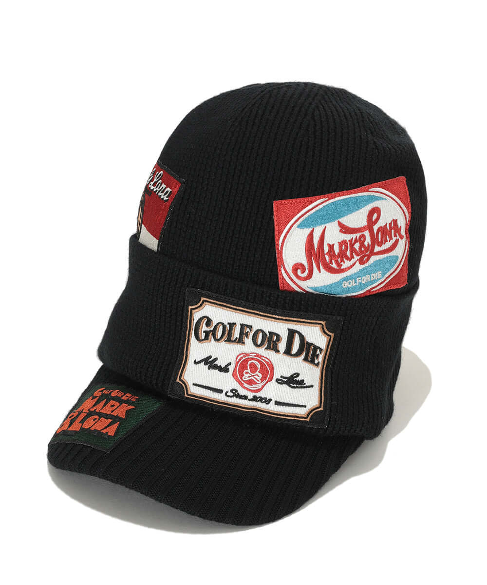 Retro Patch Double Knit Cap | MEN and WOMEN