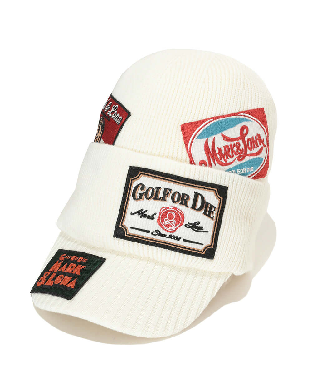 Retro Patch Double Knit Cap | MEN and WOMEN