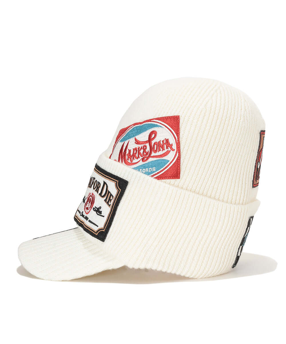 Retro Patch Double Knit Cap | MEN and WOMEN