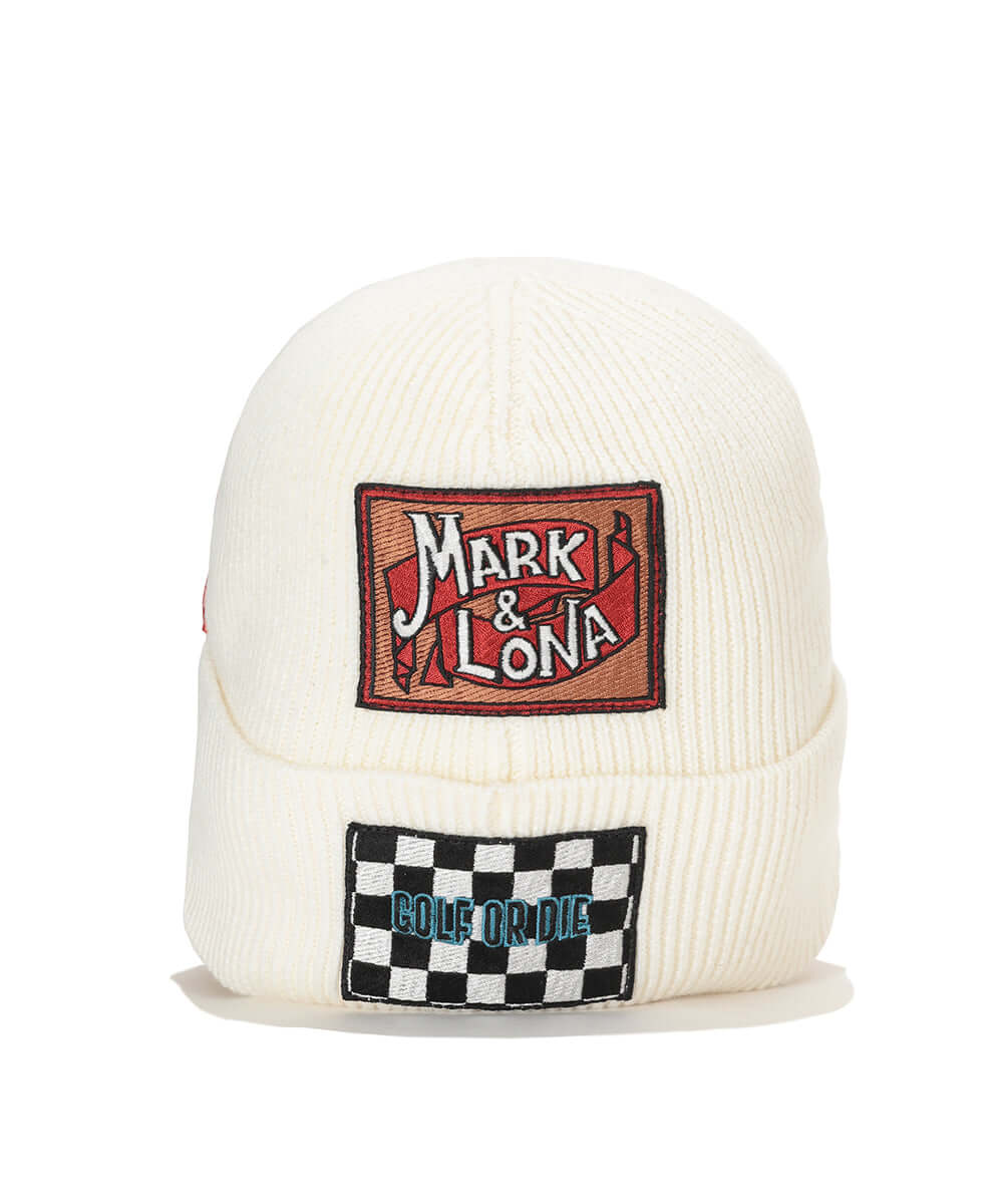 Retro Patch Double Knit Cap | MEN and WOMEN