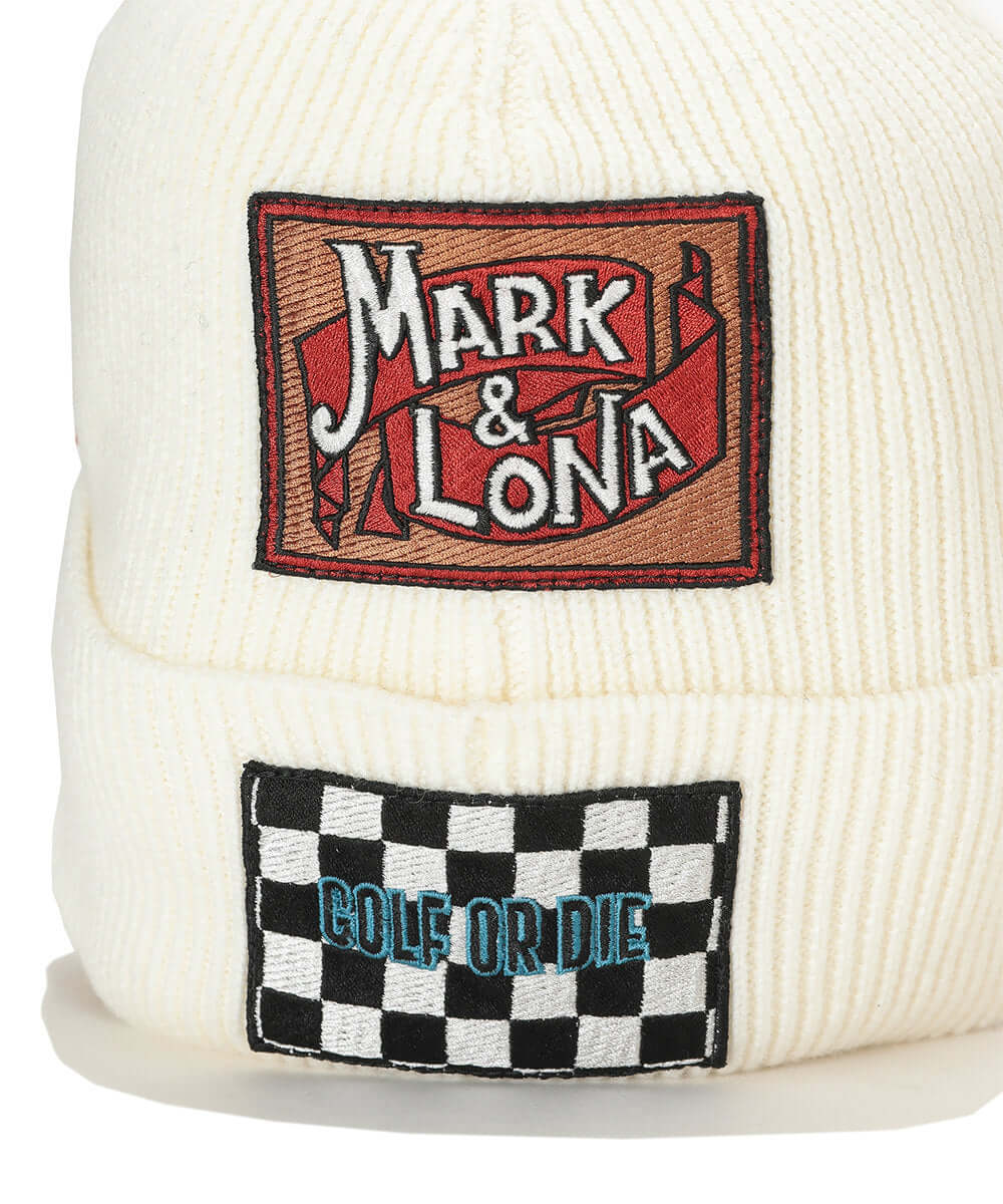 Retro Patch Double Knit Cap | MEN and WOMEN