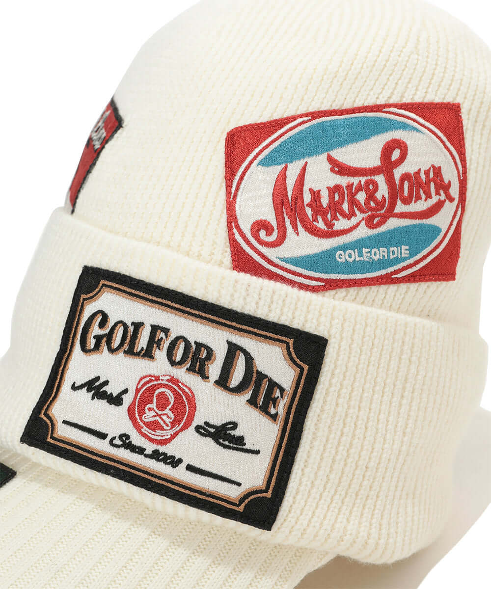 Retro Patch Double Knit Cap | MEN and WOMEN