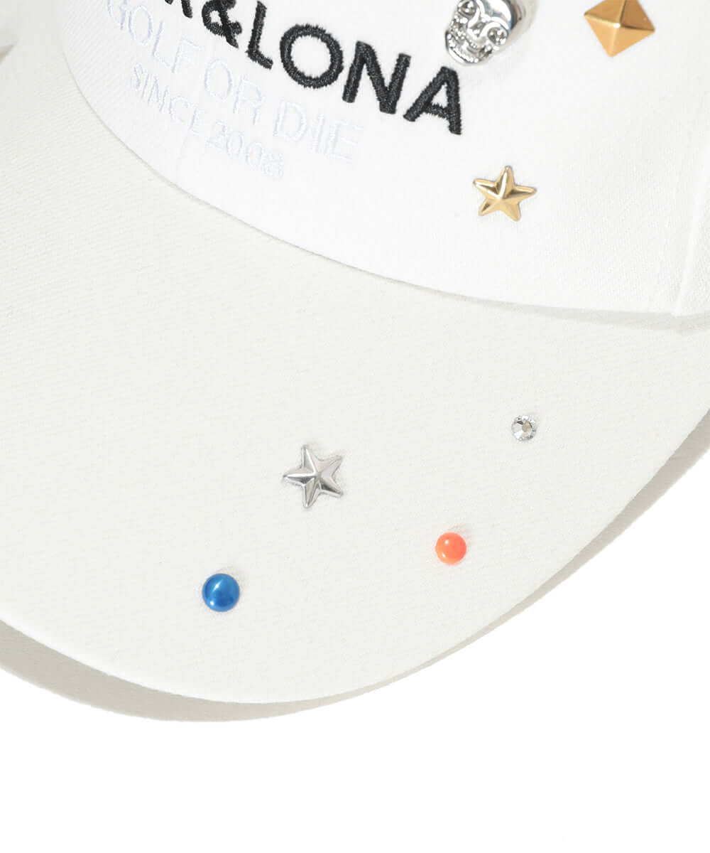 ML Crystal Embellished Six-Panel Cap | MEN and WOMEN