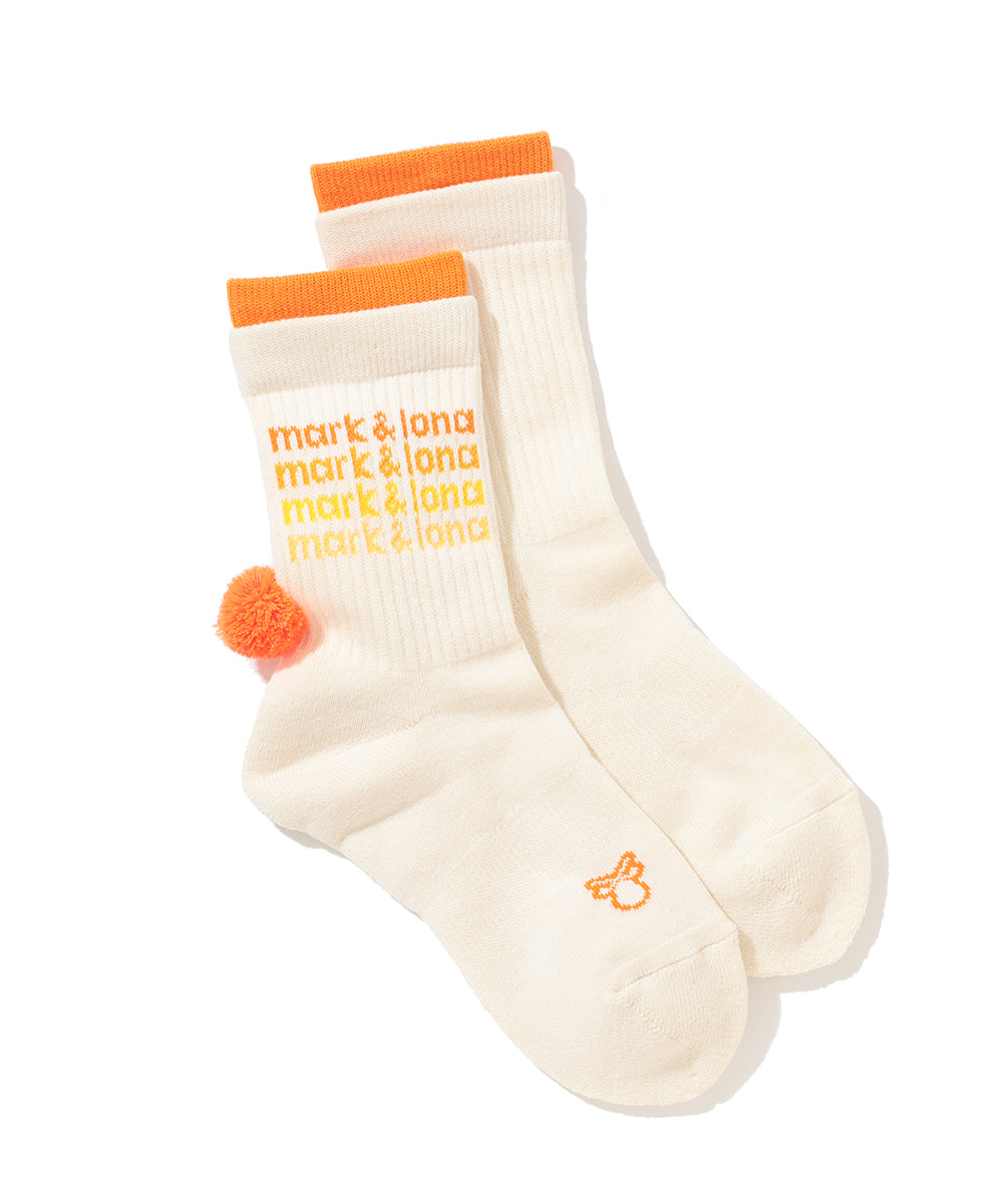 PomCharm Gradient Crew Socks | WOMEN
