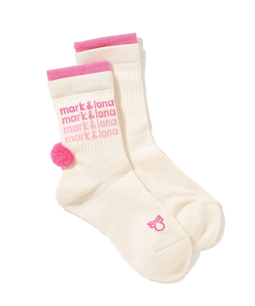 PomCharm Gradient Crew Socks | WOMEN