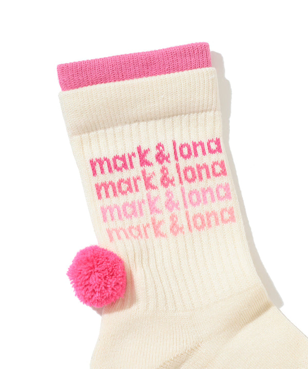 PomCharm Gradient Crew Socks | WOMEN