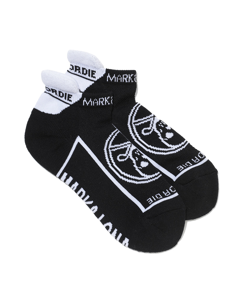Round Skull Athletic Low Socks | WOMEN