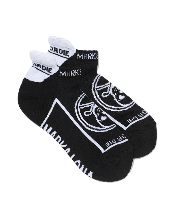 Round Skull Athletic Low Socks | WOMEN