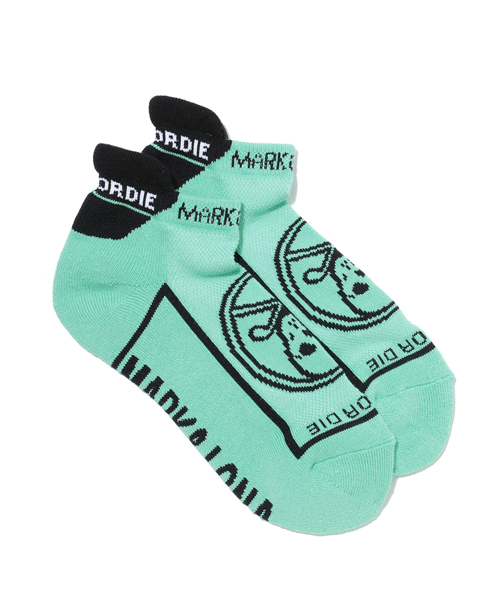 Round Skull Athletic Low Socks | WOMEN