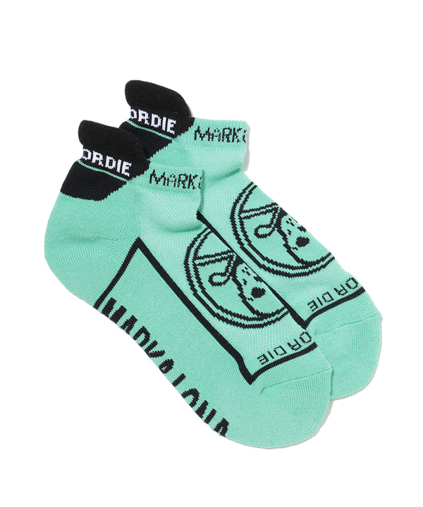 Round Skull Athletic Low Socks | WOMEN