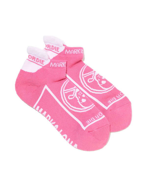 Round Skull Athletic Low Socks | WOMEN