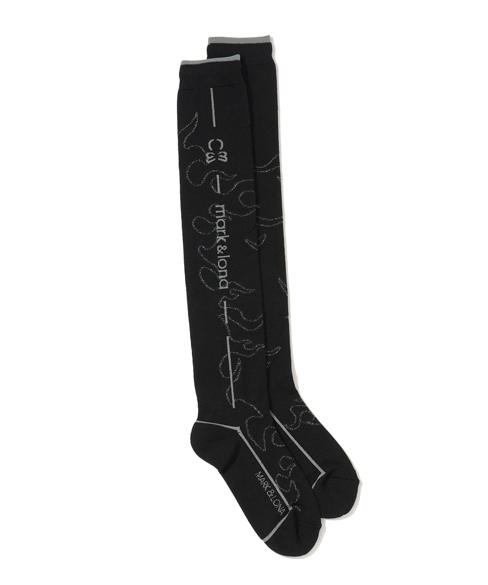 Duel Flame Over Knee Socks | WOMEN