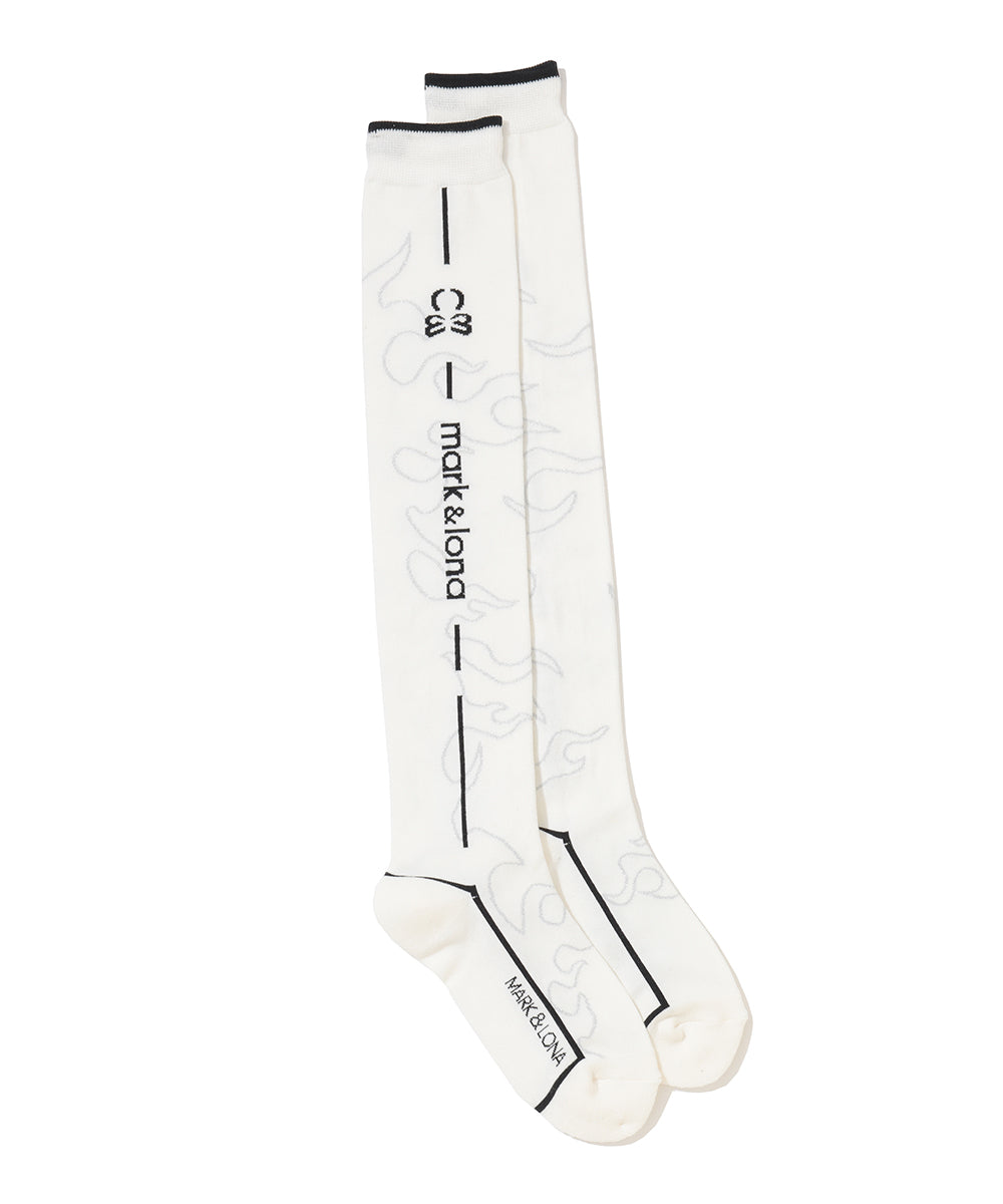 Duel Flame Over Knee Socks | WOMEN
