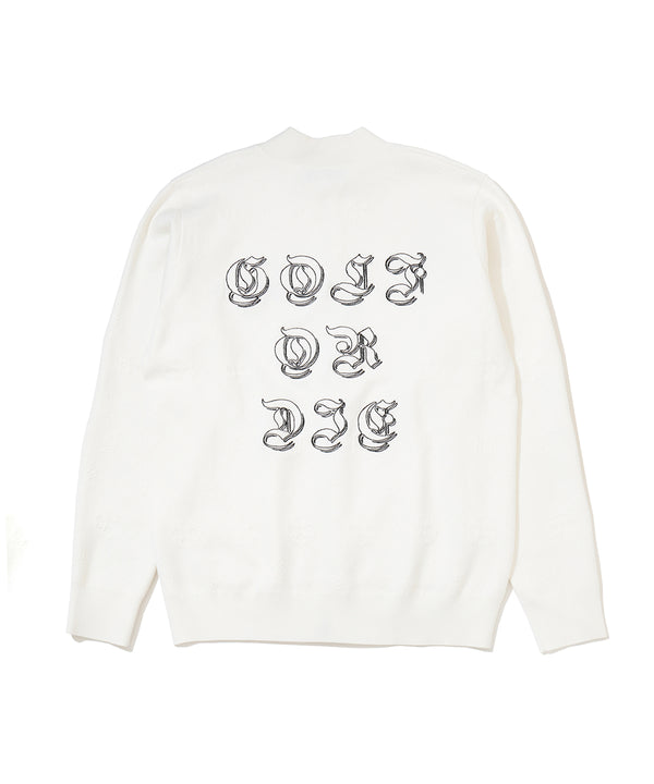 Fractur Monogram Knit Jacket | MEN