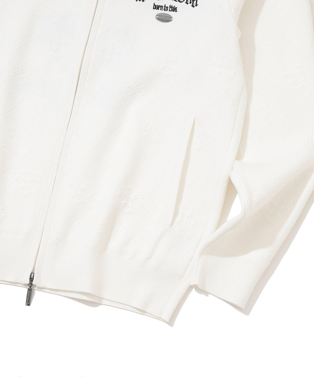 Fractur Monogram Knit Jacket | MEN
