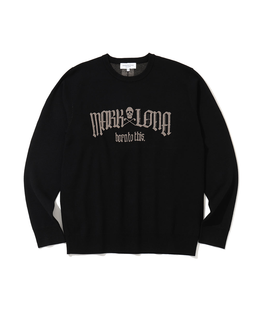 Fractur Shimmer Crewneck Knit | MEN