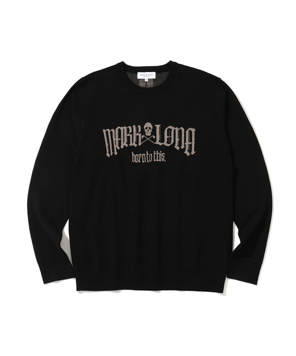 Fractur Shimmer Crewneck Knit | MEN