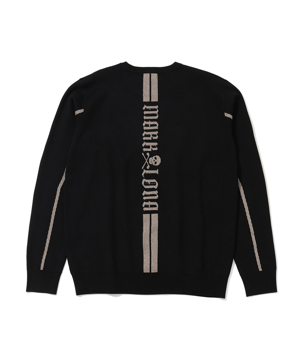 Fractur Shimmer Crewneck Knit | MEN