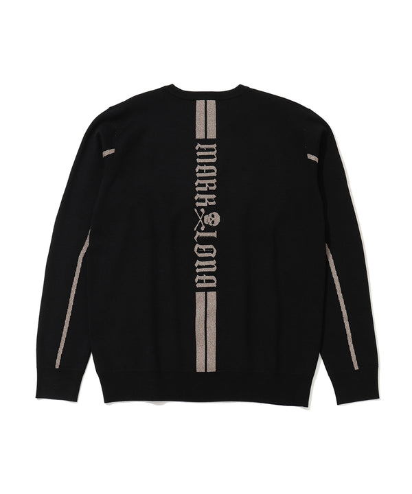 Fractur Shimmer Crewneck Knit | MEN