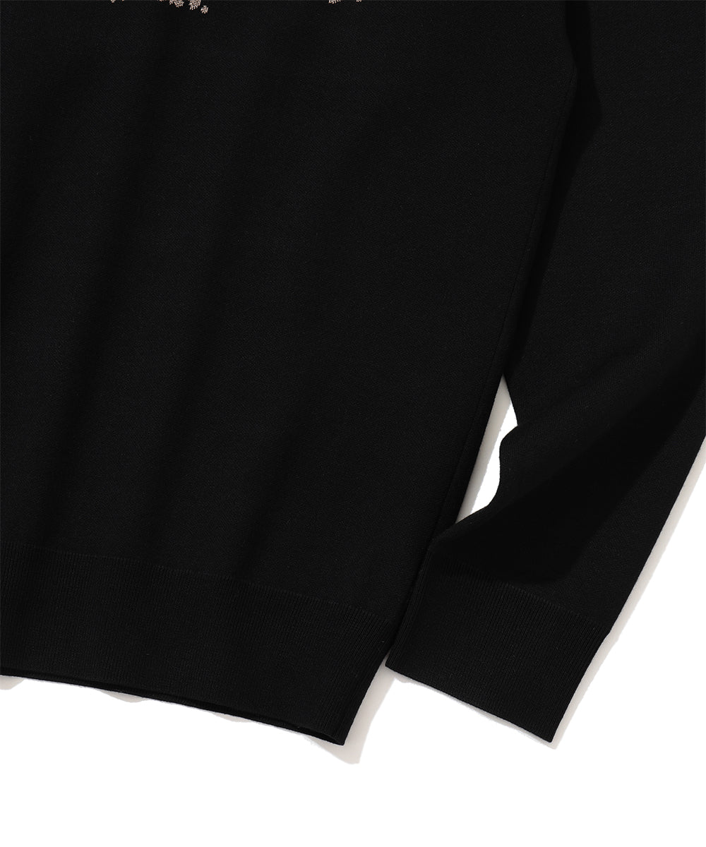 Fractur Shimmer Crewneck Knit | MEN