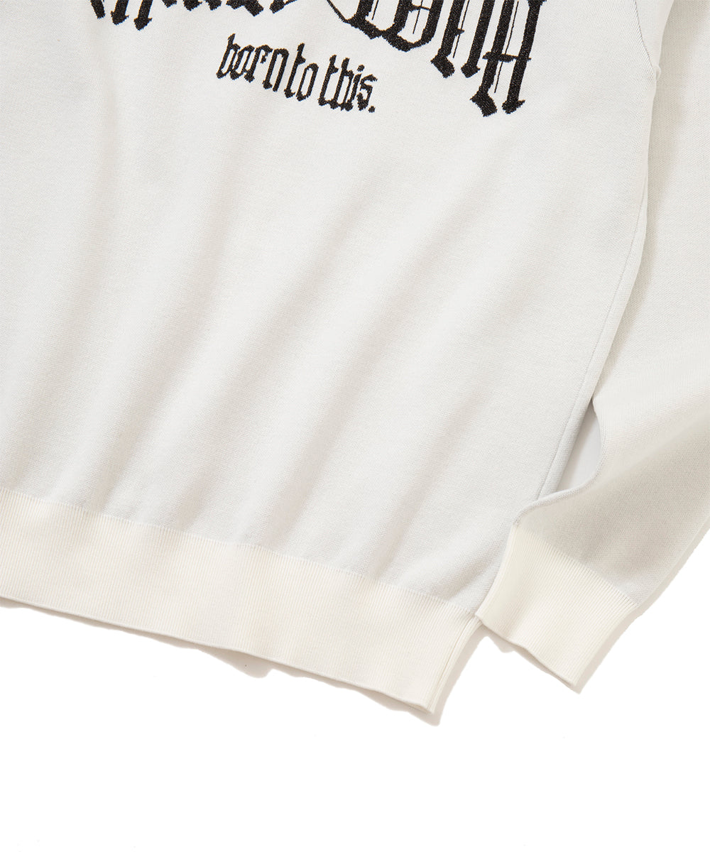 Fractur Shimmer Crewneck Knit | MEN