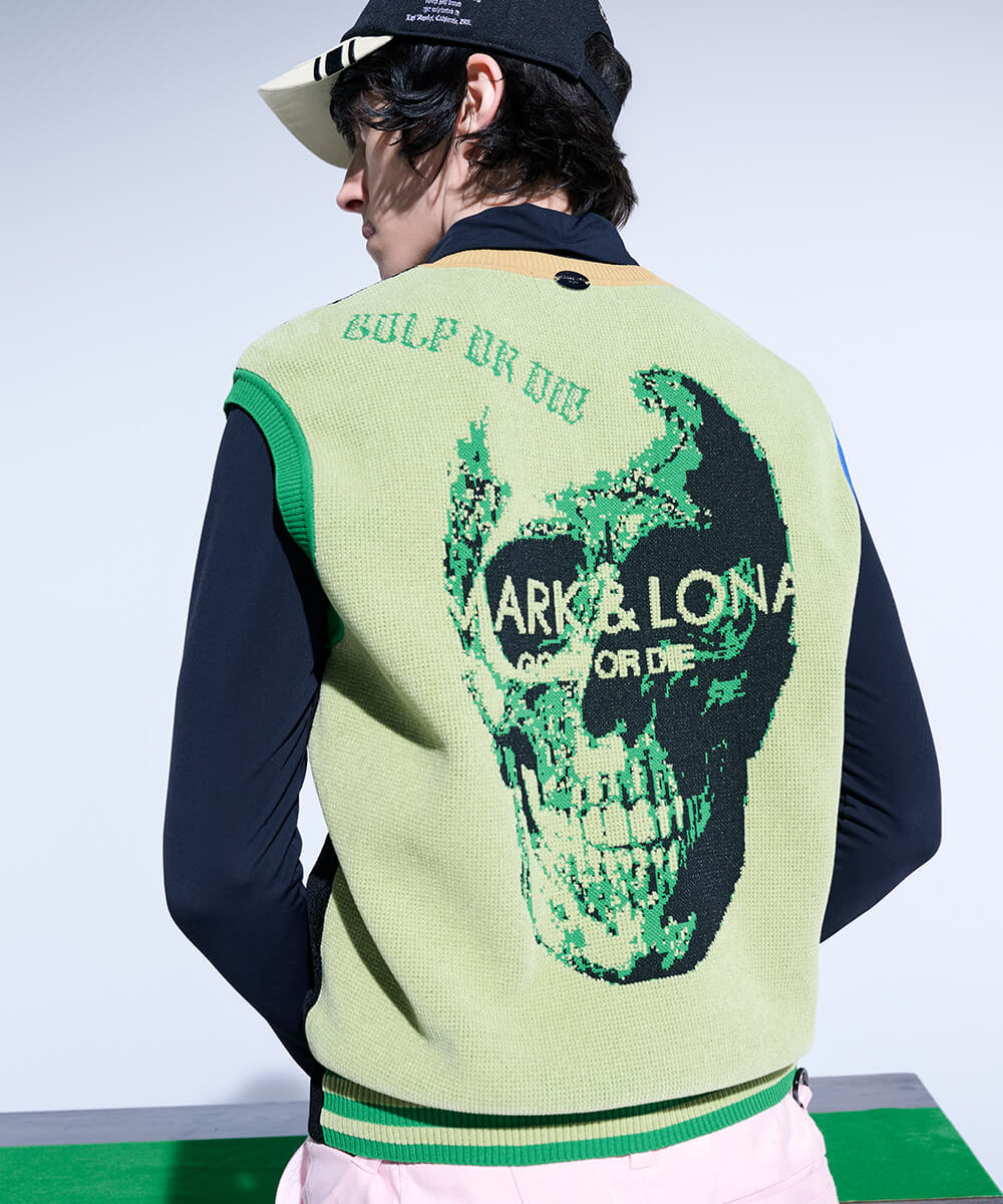 Fractur Anatomic Skull Jacquard Vest | MEN