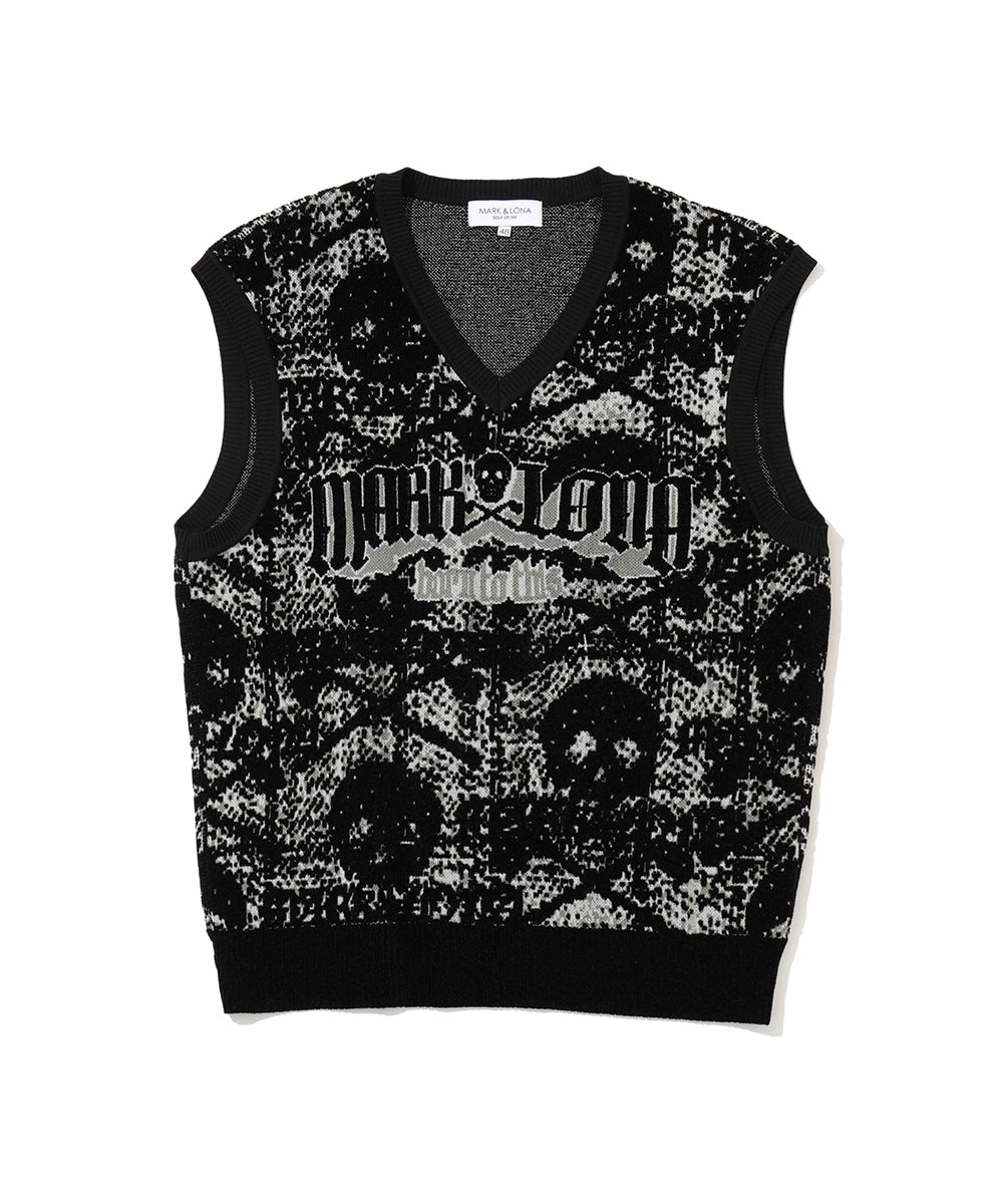 Fractur Anatomic Skull Jacquard Vest | MEN