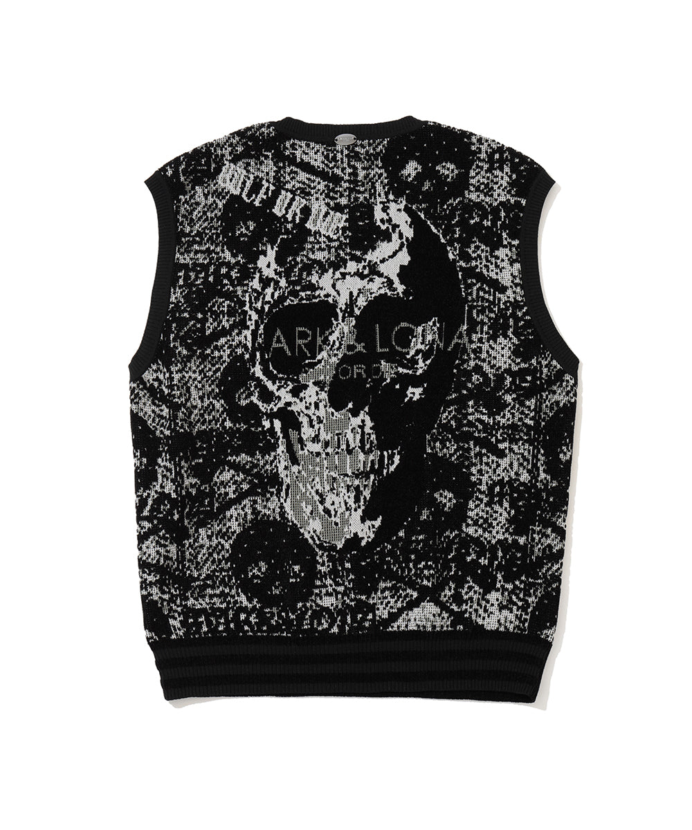 Fractur Anatomic Skull Jacquard Vest | MEN