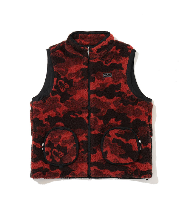 Mercury Camo Boa Fleece Vest | MEN
