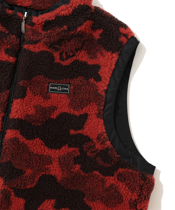 Mercury Camo Boa Fleece Vest | MEN